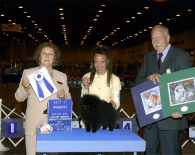 Kosh winning BOW for a 5 pt major at 7 mos old