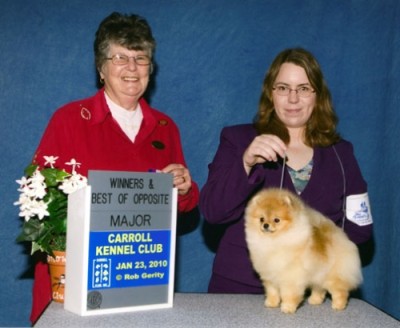 Bree winning a 3 point major under Doris Cozart